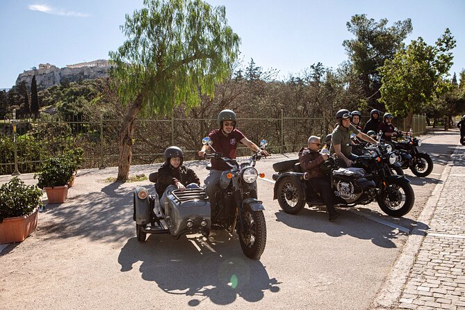 Half Day Sidecar Private Tour to Cape Sounio & Temple of Poseidon - Lake Vouliagmeni and coffee beside unusual geology