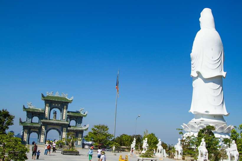 Hoi An: Secrets Of The Marble Mountains & Linh Ung Pagoda - Linh Ung Pagoda and the Lady Buddha statue