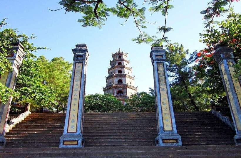 Hue City Motorbike Tour to Countryside, Pagoda & Royal Tombs - Tu Hieu Pagoda and the world of royal eunuchs