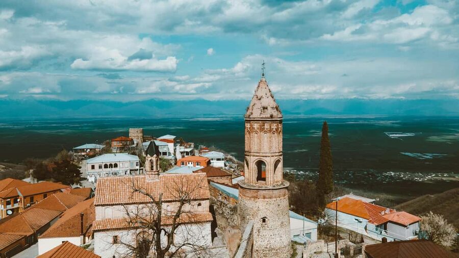 Kakheti, City of Love Sighnaghi Bodbe Monastery Tour - Passing through Telavi on the way back