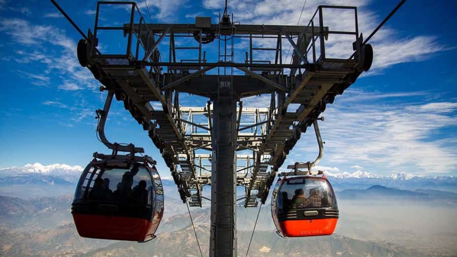 Kathmandu: Chandragiri Cable Car and Monkey Temple Tour - The cable car gives you a fast escape from Kathmandu