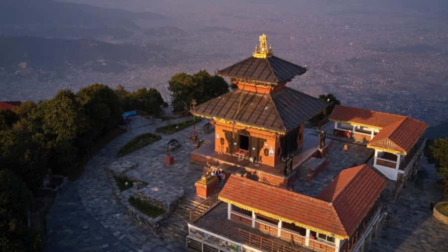 Kathmandu: Chandragiri Cable Car and Monkey Temple Tour - Swayambhunath brings the day back to the city