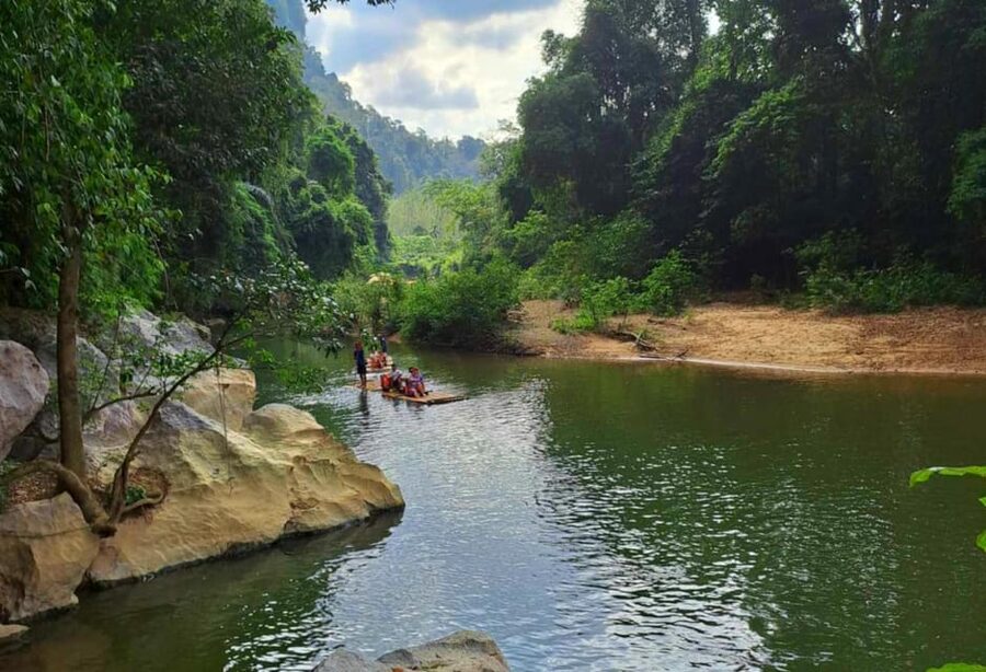 Khao Sok: Private Bamboo Rafting & Jungle Cave Temple Tour - Coffee in a bamboo mug