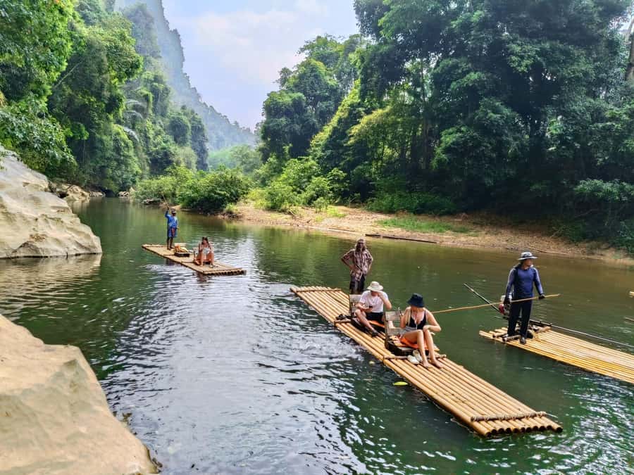 Khao Sok: Private Bamboo Rafting & Jungle Cave Temple Tour - Transport and timing in practical terms