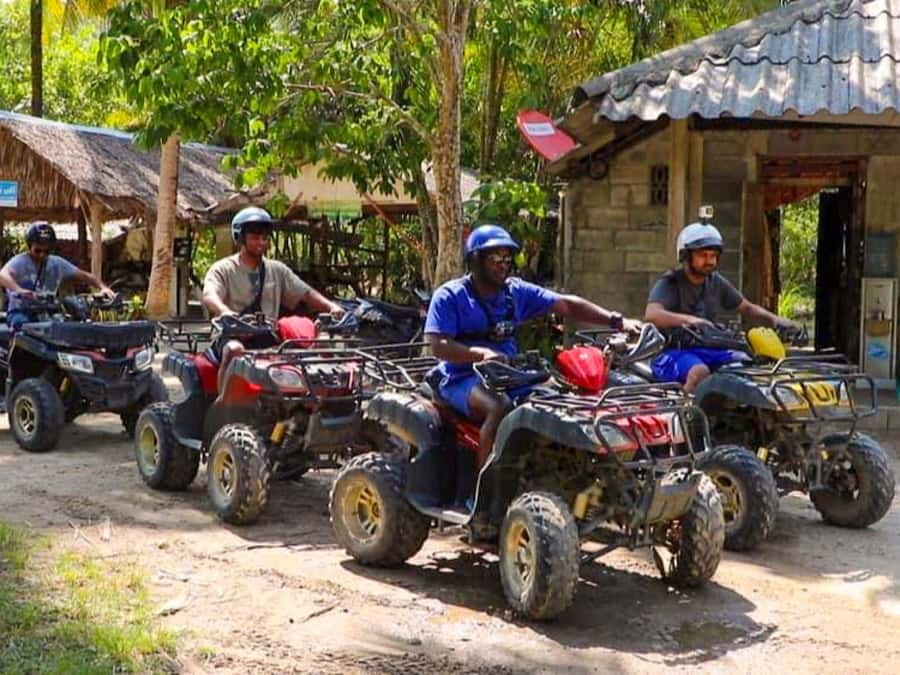 KhaoLak:ATV, ZipLine, & Rafting Adventure Monkey Cave Temple - The 30-minute ATV ride