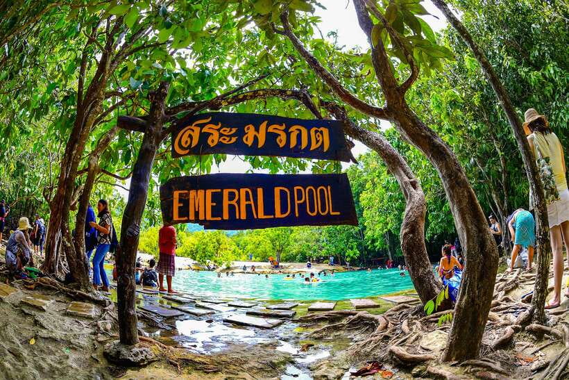 Krabi: Tiger Cave Temple, Emerald Pool and Hot Springs Tour - Krabi Hot Springs: warm water and a short reset