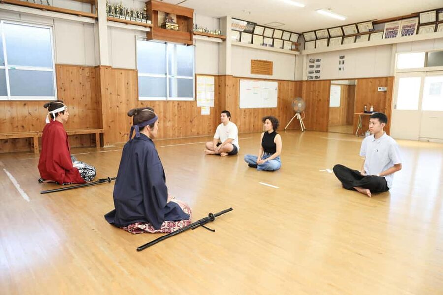 Kyoto: Samurai Sword & Kimono Action Filming Experience - A samurai film set inside an old Kyoto temple