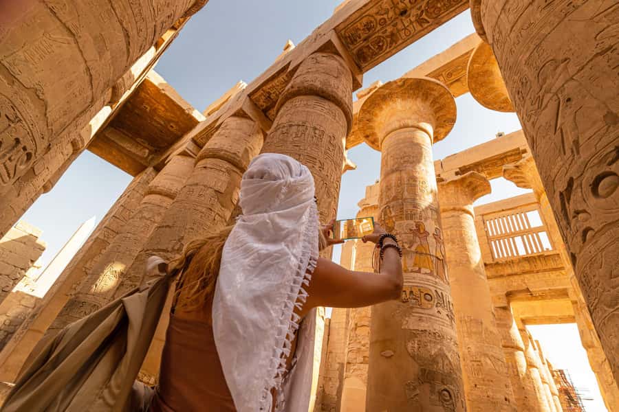 Luxor: Half-Day Tour to Karnak & Luxor Temples - Luxor Temple, where ancient stone meets modern traffic