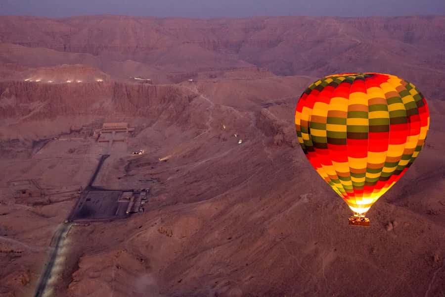 Luxor: Hot Air Balloon Ride Over Temple of Hatshepsut - Landing somewhere beyond the launch site
