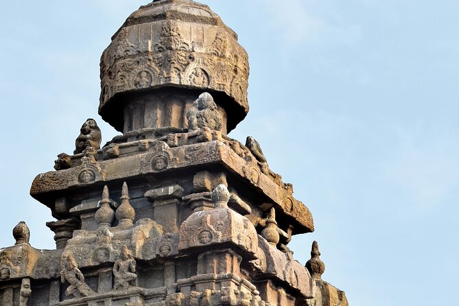 Mahabalipuram Temple and Beach Day Tour from Chennai - Shore Temple beside the Bay of Bengal