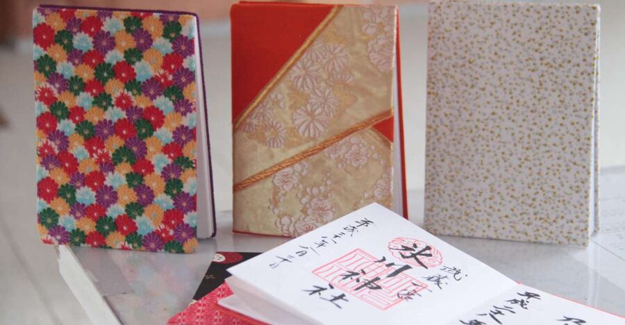 Make a temple stamp book with artist - Why Kimono Fabric Makes the Souvenir Better