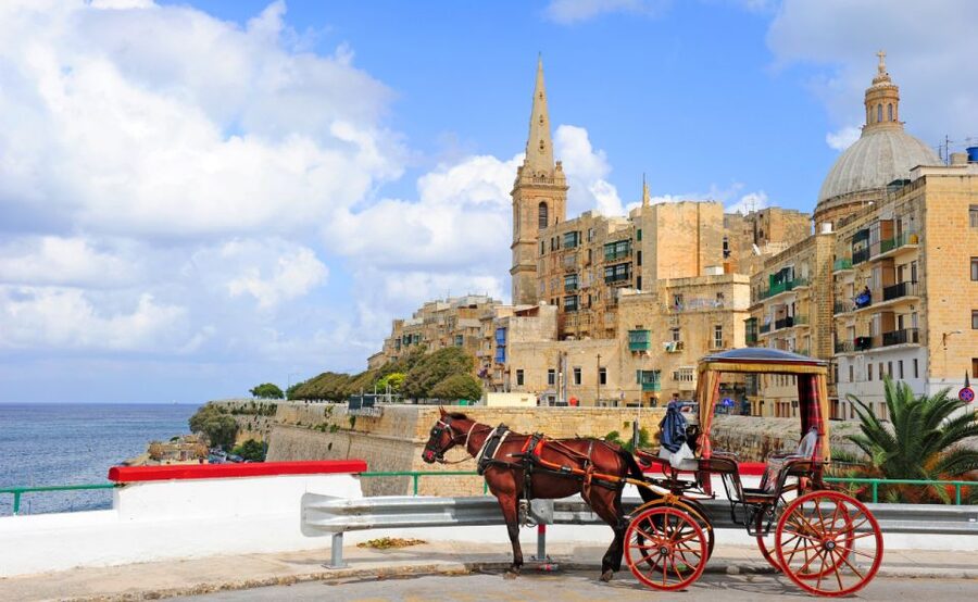 Malta: Valletta, Marsaslokk, Blue Grotto, Hagar Qim & Mdina - Birgu adds a second view of the harbor