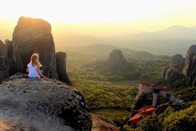 Meteora, monasteries & 130.000bc cave of theopetra prive - The return through Kamena Vourla