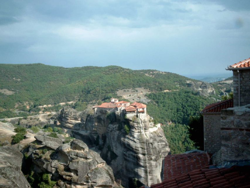 Meteora Monasteries Tour from Athens - Arriving below the Meteora rocks