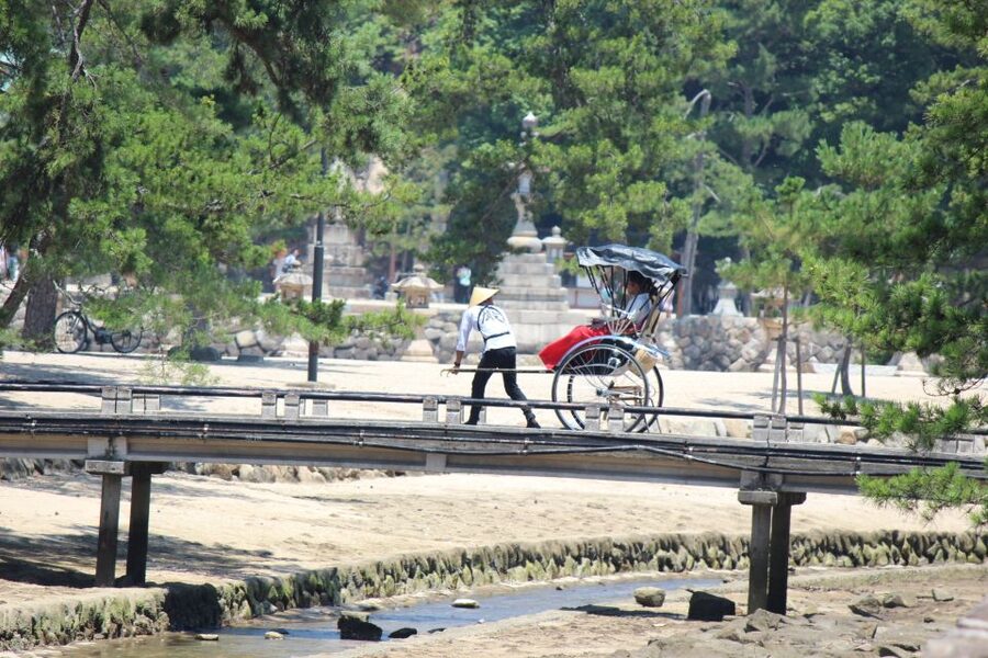 Miyajima: Private Rickshaw Tour to Itsukushima Shrine - Starting outside Miyajima Ferry Terminal