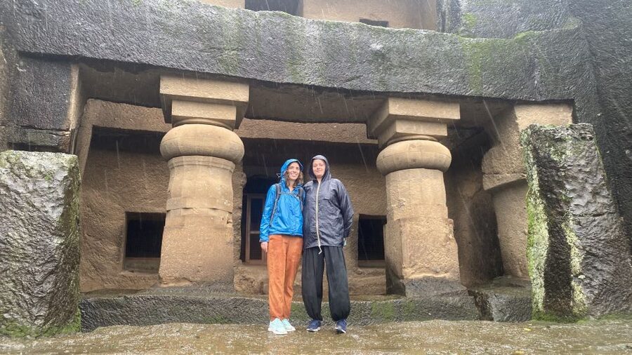 Mumbai: Private tour for Kanheri Caves and Golden Pagoda - Crossing to the Golden Vipassana Pagoda