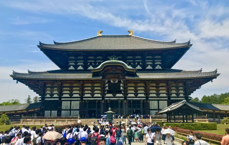 Nara: Todai-ji y parque de Nara (Spanish Guide) - Nigatsu-do for a higher view of Nara