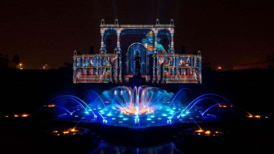 New Delhi: Akshardham Temple Light Show with Custom Add-Ons - The Sahaj Anand Light and Water Show