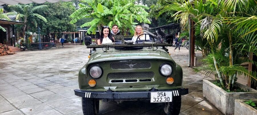 Ninh Binh Jeep tour:2 hours visit Bich Dong, Thai Vi temple - Photos, Water, and Small Comforts