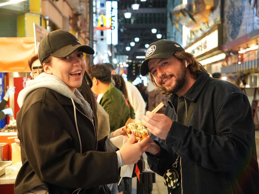 Osaka Morning Tour: Shitennoji Temple, Shinsekai &Doutonbori - The food stops are a useful introduction to Osaka
