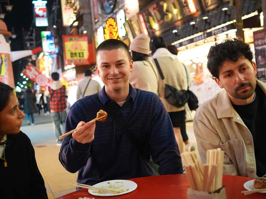Osaka Morning Tour: Shitennoji Temple, Shinsekai &Doutonbori - Small streets and local stops give the walk its character