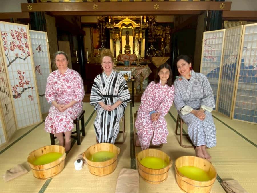Osaka Temple Cool Foot Bath & Matcha Experience〈45min〉 - Learning to make matcha, not just drinking it