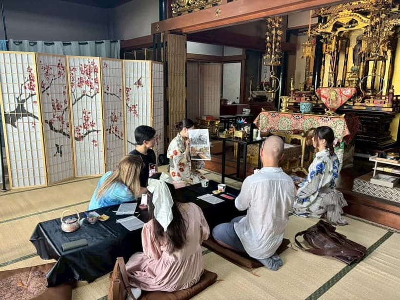 Osaka: Temple Tour and Traditional Calligraphy Lesson - Matcha, cultural lessons, and what to expect