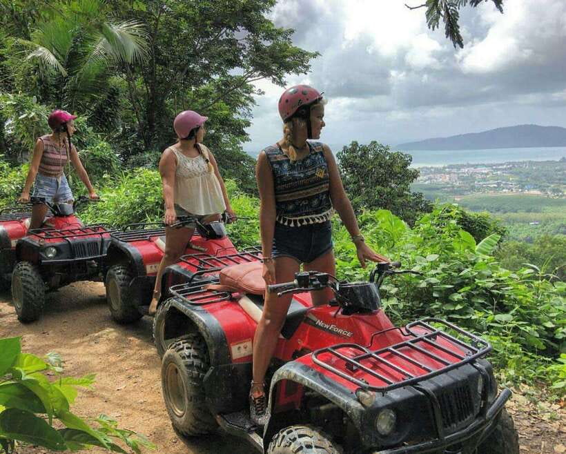 Phuket: Big Buddha Viewpoint ATV Tour and Zipline Adventure - Pickup times and the ride to the mountain