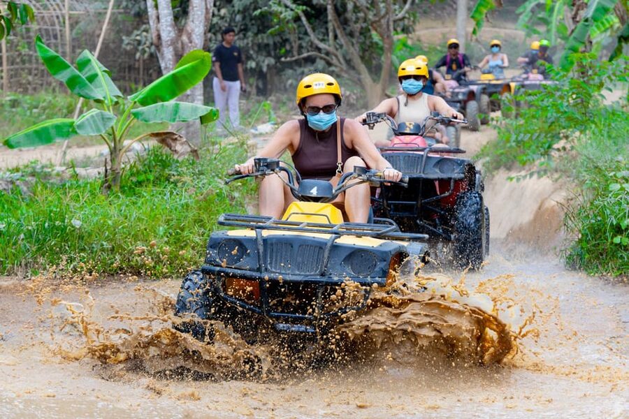 Phuket: Eco-Rider ATV Journey and Big Buddha View - Through rubber trees, villages, and rough forest tracks