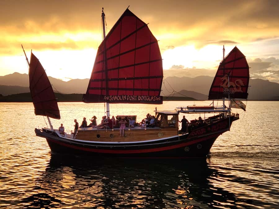 Port Douglas: Sunset Cruise on a Chinese Shaolin Junk Ship - From Berth C3 to the Port Douglas waterfront