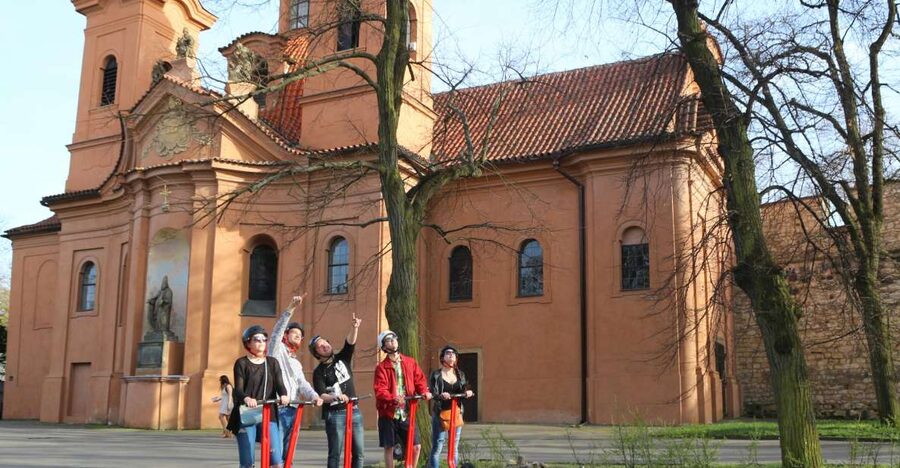 Prague Segway Tour with Oldest Monasteries and Free Taxi - Strahov Monastery and the first great view