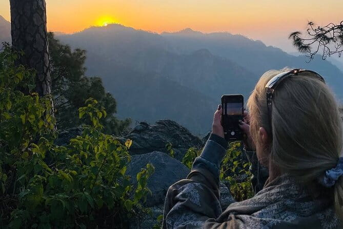 Private Guided Trek to Kunjapuri Temple & Waterfall at Sunrise - Sunrise at Kunjapuri Temple before the crowds