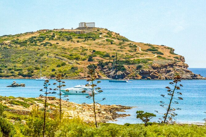 Private tour at Cape Sounio and the Temple of Poseidon - The Temple of Poseidon above the Myrtoan Sea