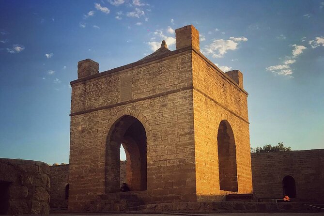 Qobustan rock arts, Mud Volcanoes, Fire temple Ateshgah, Yanardag - Ateshgah Fire Temple and the story of sacred flame
