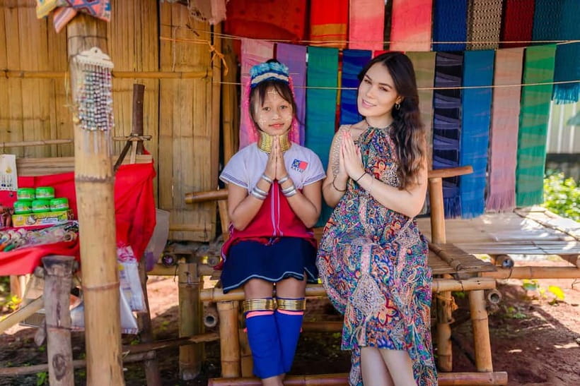 Red, Blue, White Temples & Hot Spring Trip from Chiang Mai - Wat Rong Suea Ten and its blue-and-gold interior