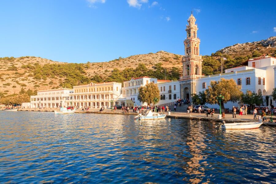 Rhodes: Speedboat trip to Symi Town and Panormitis Monastery - The five-minute panoramic photo stop