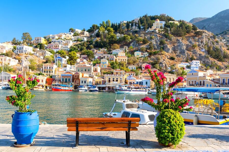 Rhodes: Speedboat trip to Symi Town and Panormitis Monastery - Crossing Symi by minibus to Panormitis
