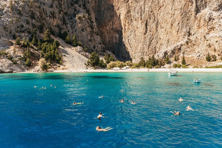Rhodes: Symi Island & Panormitis Monastery Day Trip by Boat - Aboard Nikolaos X for the crossing
