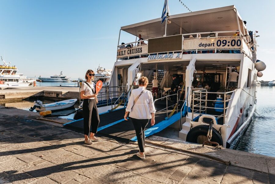 Rhodes: Symi Island & Panormitis Monastery Day Trip by Boat - The west coast cruise and optional Nymporio swim