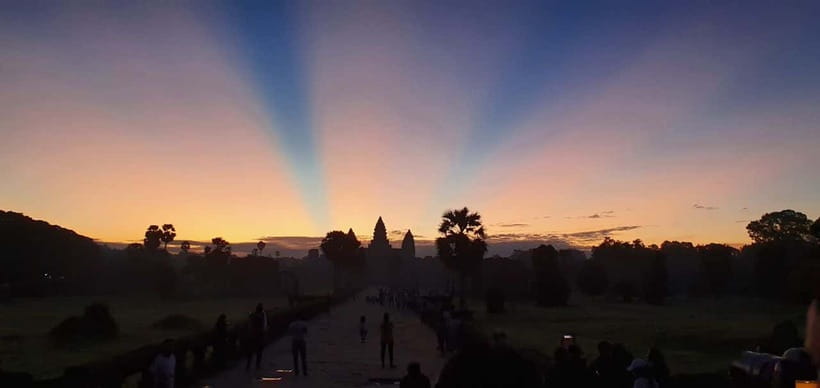 Seat-In-Coach: Small Circuit tour with Sunrise at Angkor Wat - Angkor Wat at first light