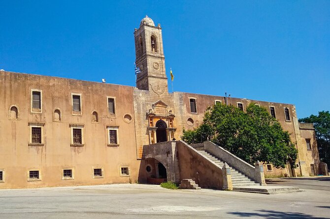 Shore Explore Chania: City Charm, Beach, Monastery & Winetasting - A private van that makes a full day manageable