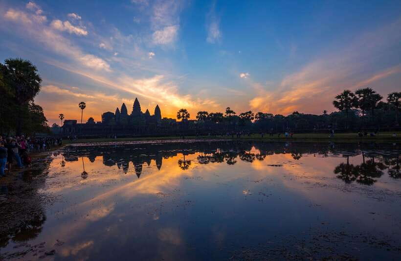 Siem Reap: Angkor Wat: Small-Group Sunrise or Sunset Tour - South Gate and the giant faces of Angkor Thom
