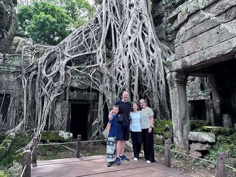 Siem Reap Angkor Wat Sunrise Explore The Most Iconic Temples - Bayon’s stone faces at the center of Angkor Thom