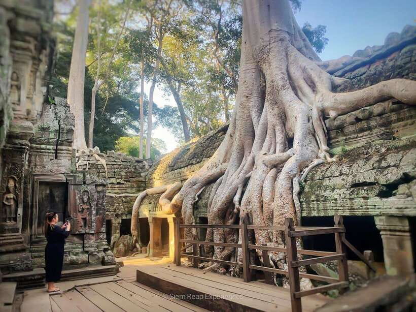 Siem Reap: Angkor Wat Sunrise or Sunset Guided Tour - The Southern Gate and Bayon show a different Angkor