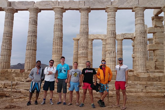 Snorkeling and swimming tour to the Poseidon's temple at Sounio cape - Legrena Beach and the road to Cape Sounion