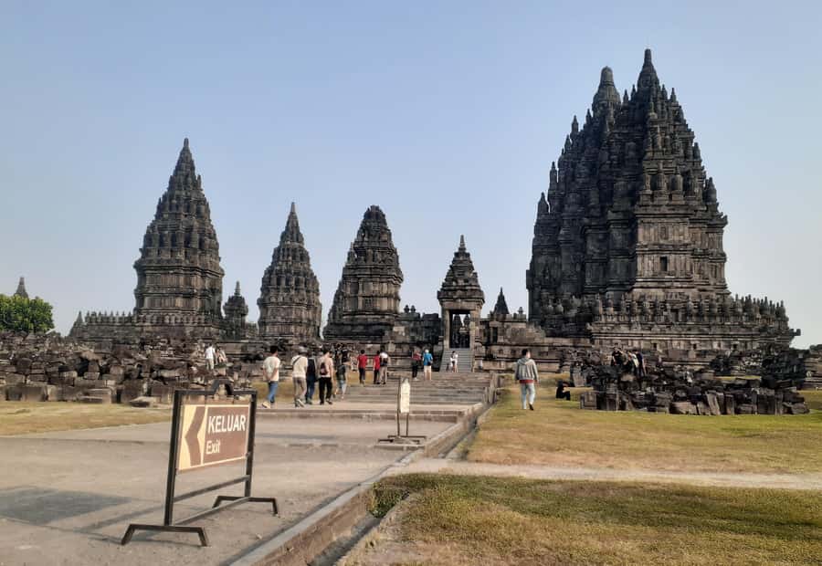 Sunset at Prambanan & Including Ticket Ramayana Ballet Show - Watching the sunset beside the temple