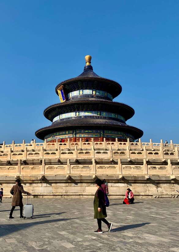 Temple Of Heaven Entrance Ticket Booking-Different Option - Entering through the east gate from Metro Line 5