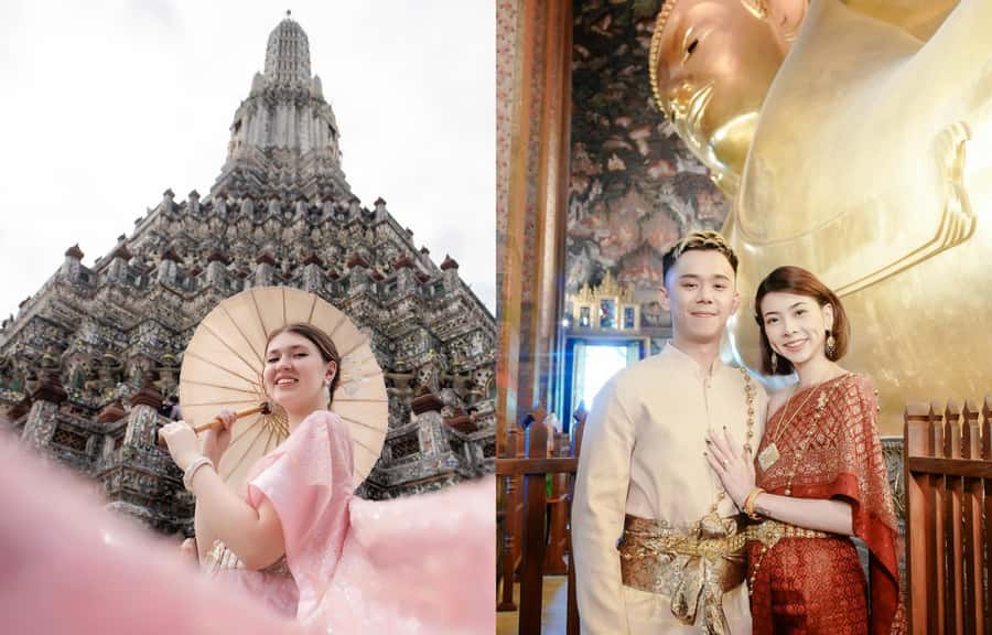 Thai Costume Photographer at Wat Arun/Pho in Bangkok - Meeting at Wat Arun and getting ready