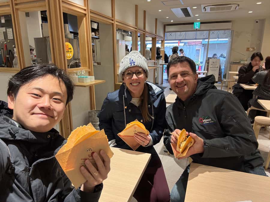 Tokyo: Sensoji Temple & Street Food: Private Tour with guide - Nakamise Street and the Three Food Stops