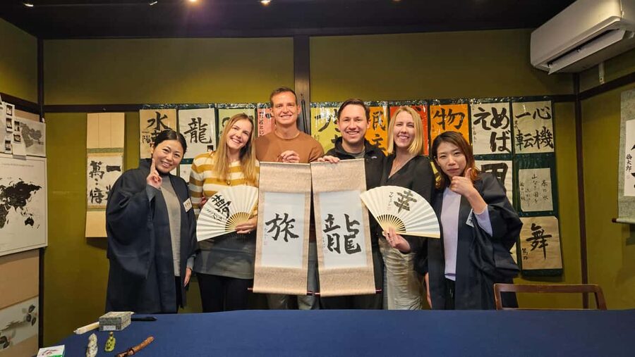 Try Mindful Calligraphy Near Kanazawa's Ninja Temple - Choosing a word with personal meaning